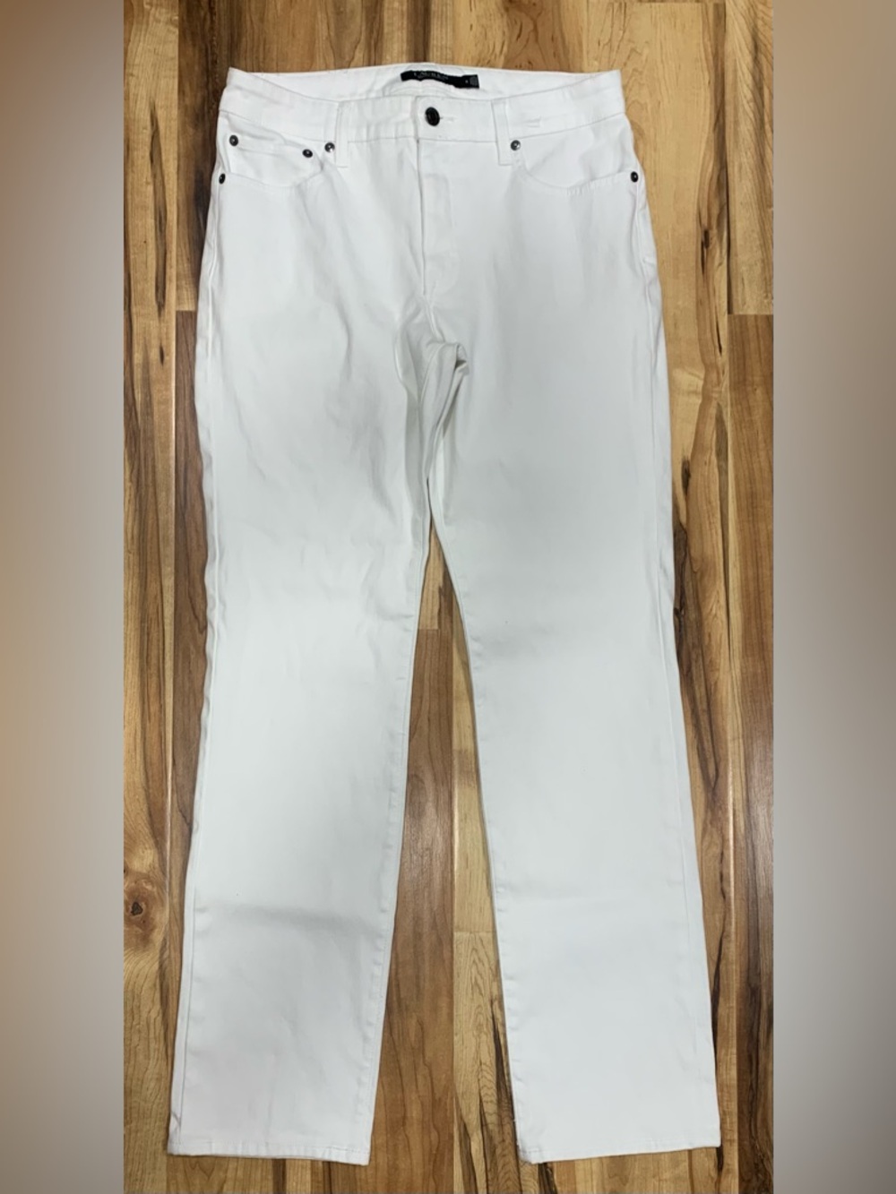 Lauren Ralph Lauren Black Label 8 White Straight Jeans Preppy Coastal Beachy